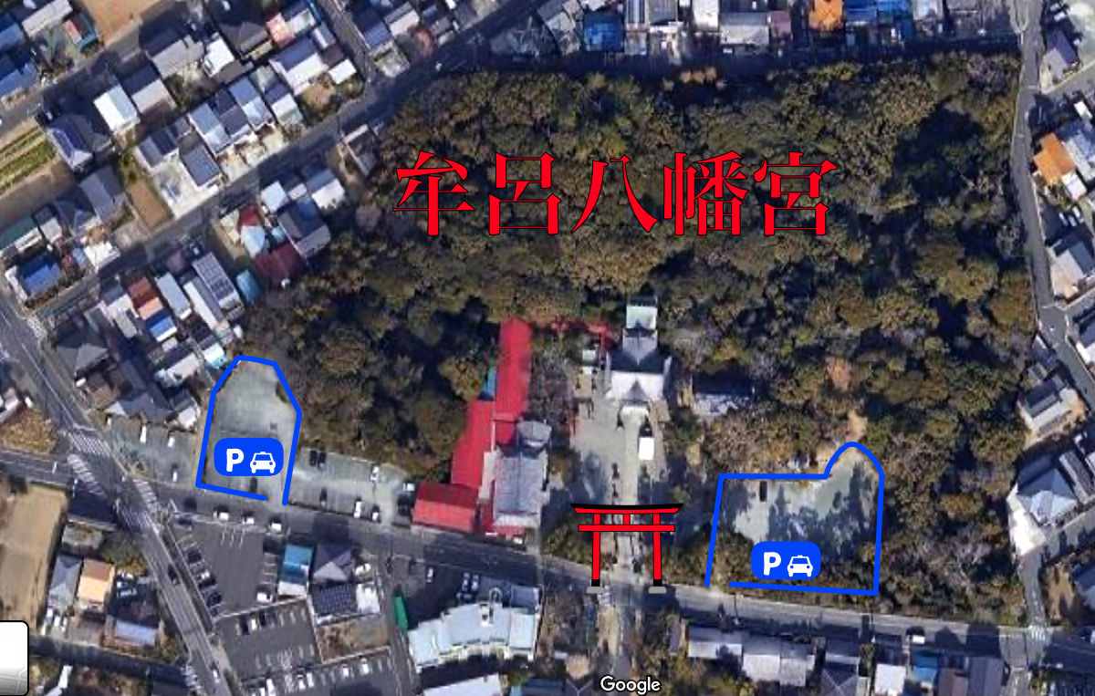 牟呂ハロウィントリック　オア　トリートマップ　駐車場の地図